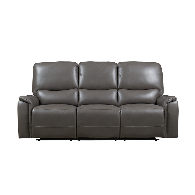 Set sofa kursi malas bertenaga kulit faks desain modular