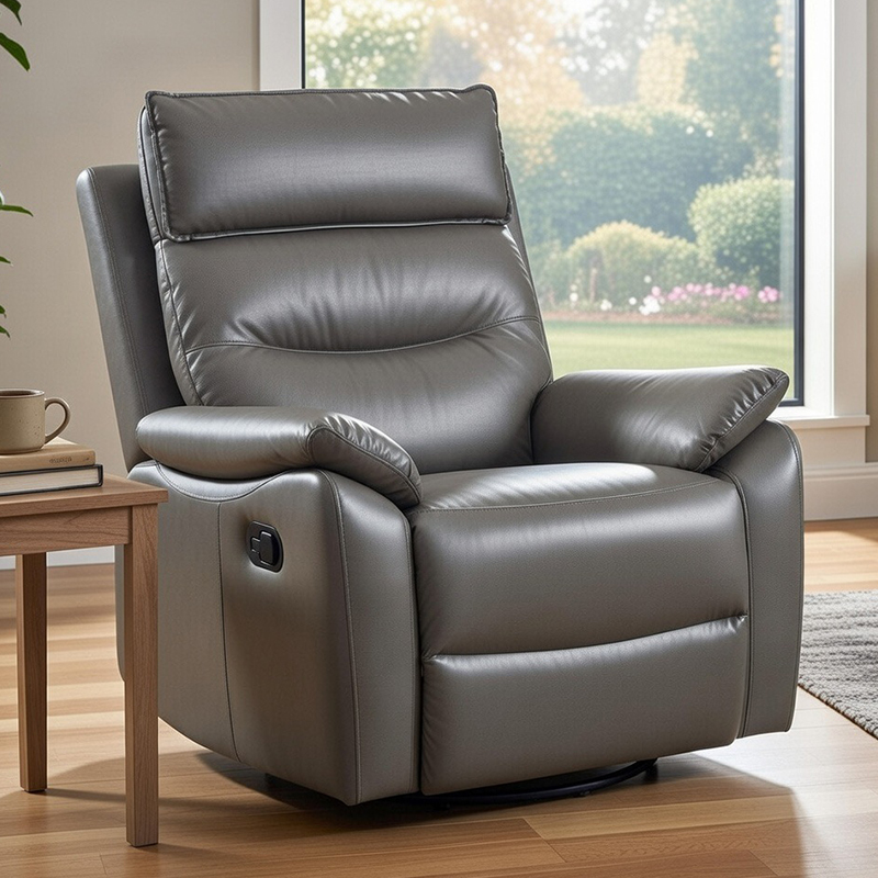 Kursi Sofa Kursi Goyang Manual Malas Putar 360 Derajat untuk Ruang Tamu, Kamar Tidur