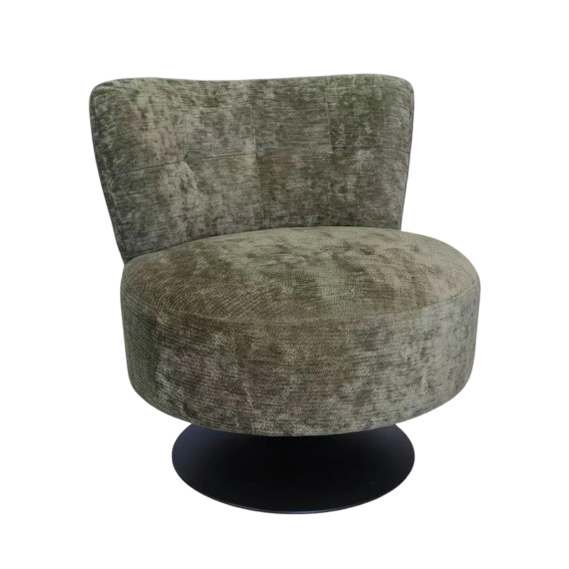 Kursi Aksen Putar 360° Berlapis Beludru